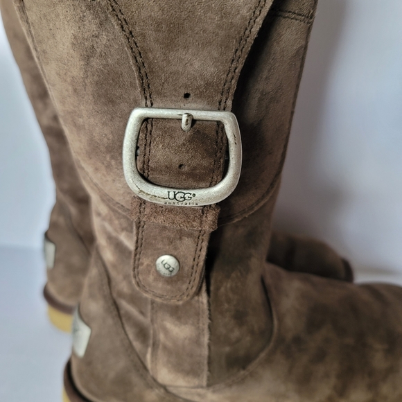 UGG Women's Australia Leather Upper Brown Suede Cargo Boots. Size 7 US /… - Picture 5 of 14